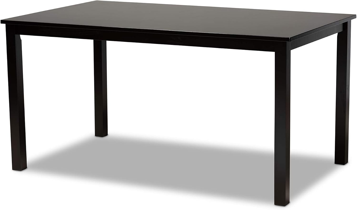 Baxton Studio Eveline Modern and Contemporary Espresso Brown Finished Rectangular Wood Dining Table