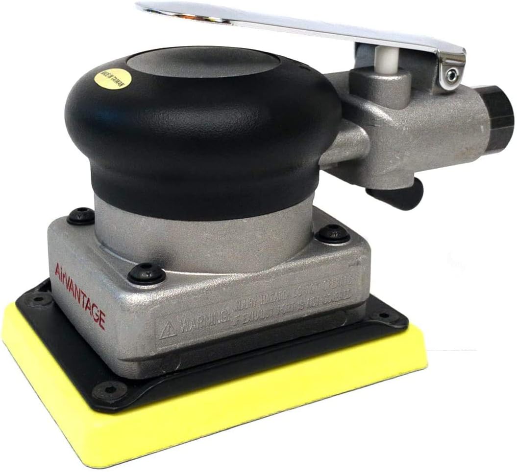 AirVANTAGE Industrial-Grade Orbital Pneumatic 3' x 4' Jitterbug Air Sheet Sander Non-Vacuum, 1/4 in. NPT Air Inlet (NV: Hook & Loop)