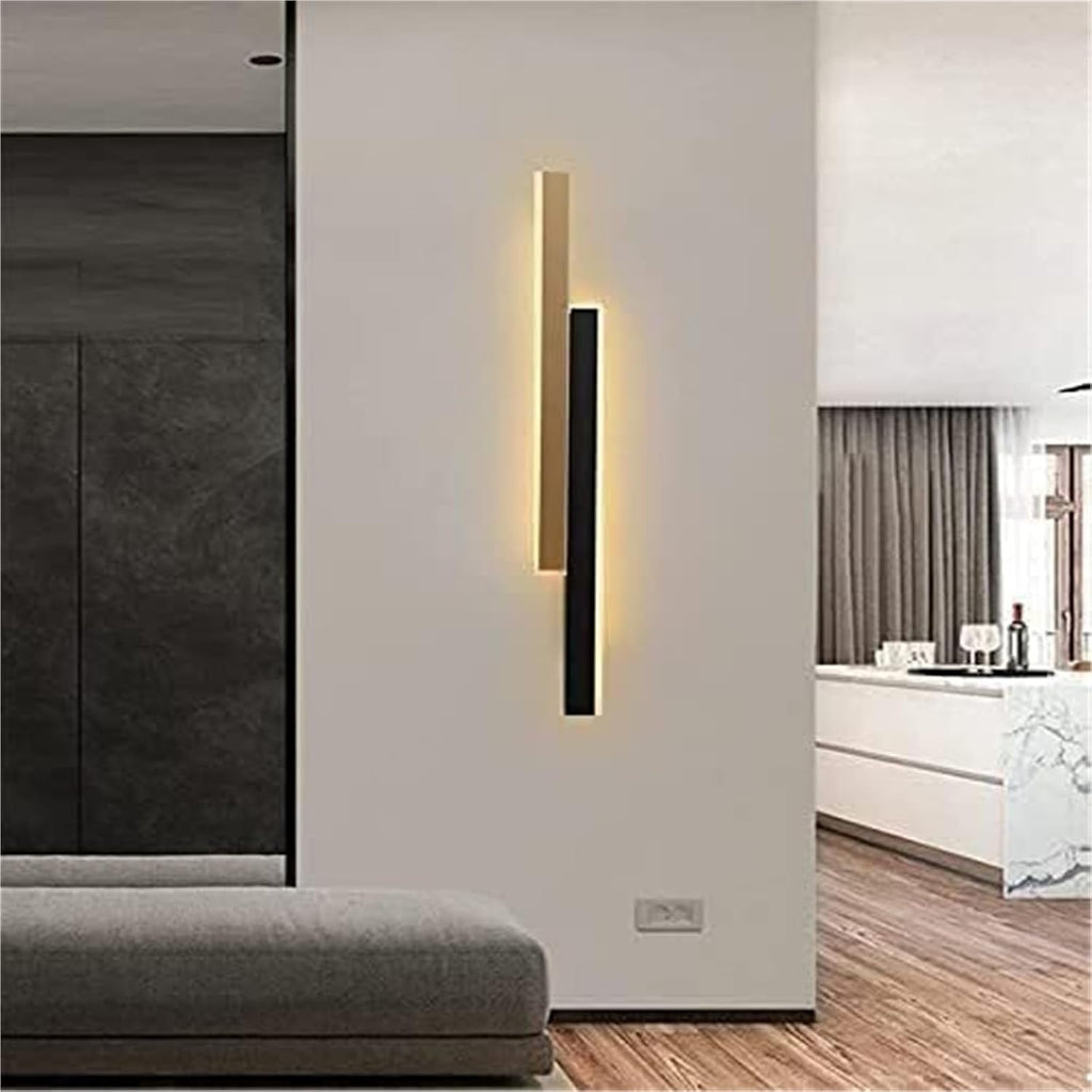 Internal Wall Lights Modern LED Dimmable Sconcesing Indoor Spotlight d Long Strip Black Up Down Aluminium Wall Lamp Bedside Lamp Decoration Light for Bedroom Living Room Corridor Stairs 60cm 36W