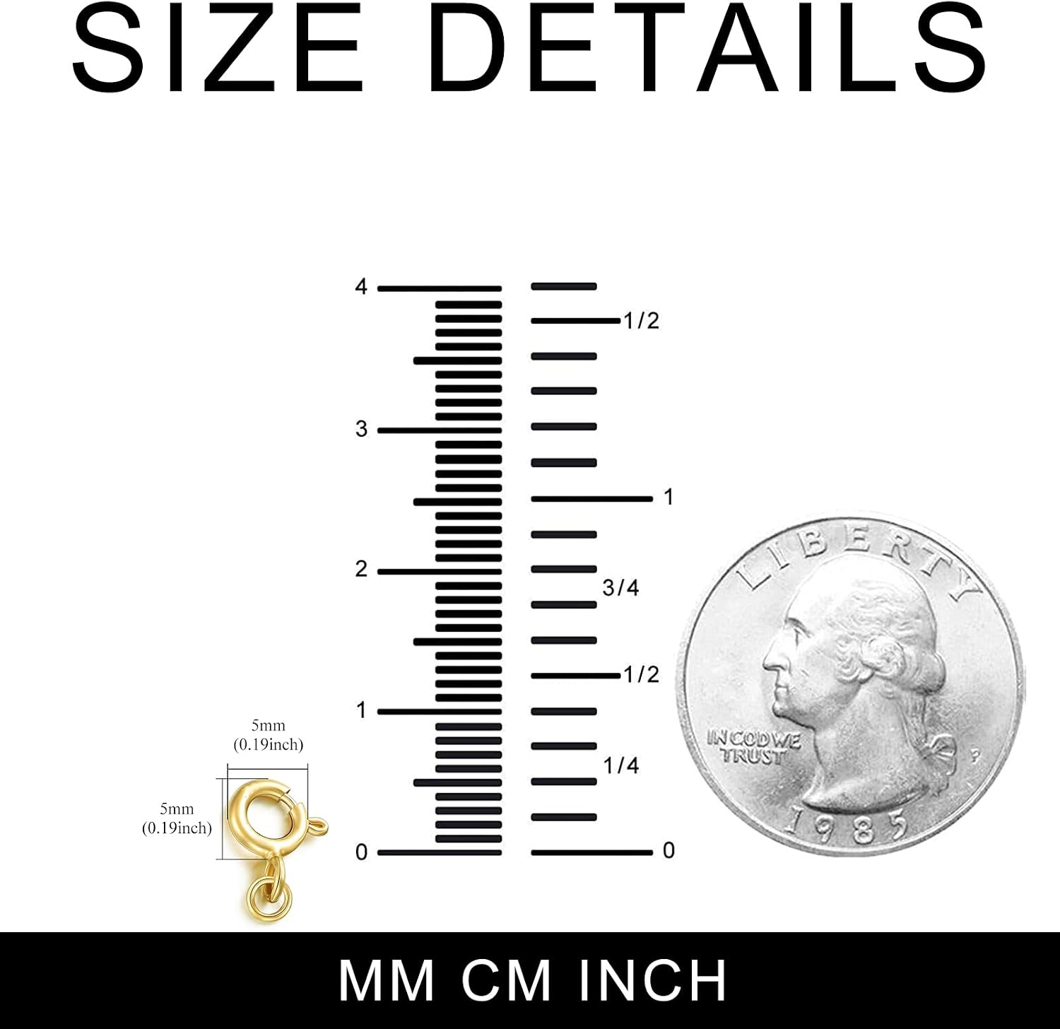 10k 14k Real Gold 1'/1.5'/2'/2.5'/3'/4'/5' Necklace Extender, Necklace Bracelet Extender Chain, Durable Gold Extender Chain, Adjustable Extension Chain for Necklace Bracelet Anklet