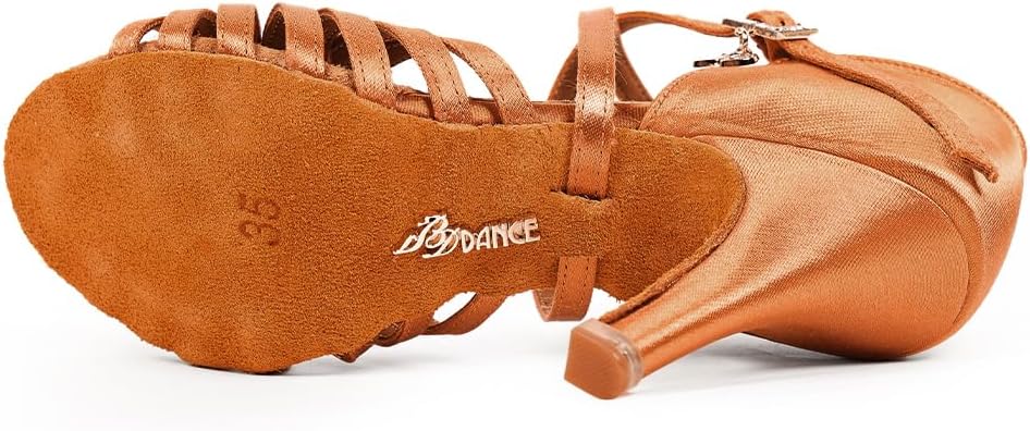 Women's Latin Dance Shoes Ballroom Dancing Sandals with High Heel Salsa Jazz Professional Performance Dance Footwear #2398