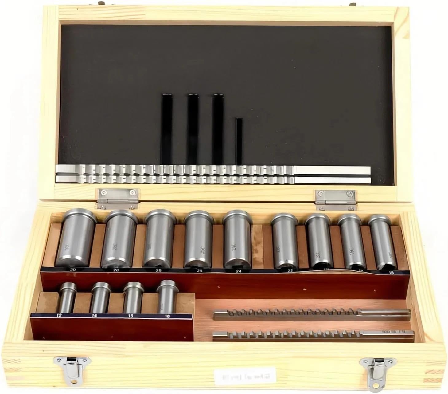 Keyway Cutting Tool 22pcs Keyway Broach Set Bushing Shim Set 12-30 HSS Keyway Tool knife for CNC Machine for CNC Cutting Machine Too