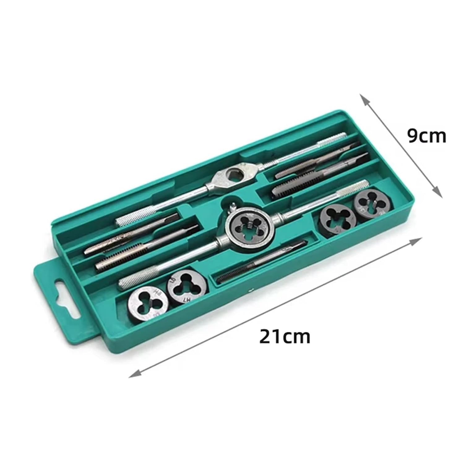 Manual Tap Die Set Thread Tool kit with Wrench Drill Bit Bushing Thread Repair Tool for Metal Hole Tapping(Set 3)