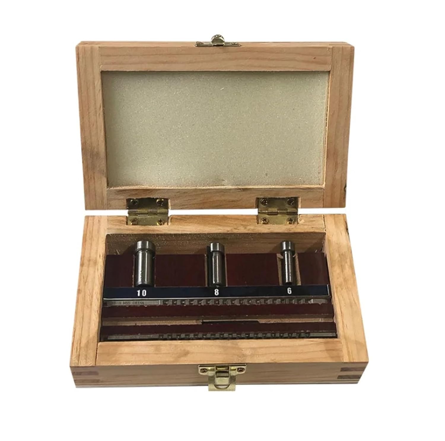 Keyway Broach Kit HSS Keyway Broach Set Metric Sized 6pcs 2mm 3mm Broaches 6/8/10 Collared Bushings with Shims CNC Cutting Tools a
