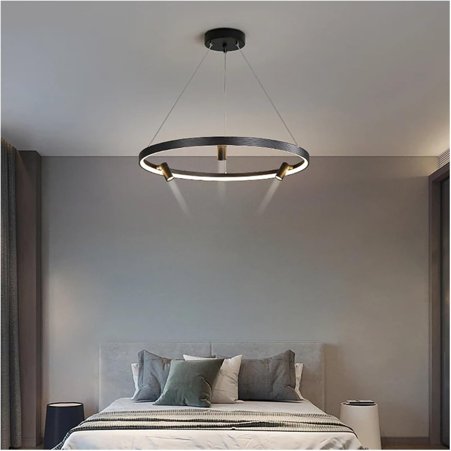 Remote Dimming LED Chandelier Lights Living Dining Room Pendant Bedroom Hall Lamps Spotlight Indoor Lighting,Easy to Install