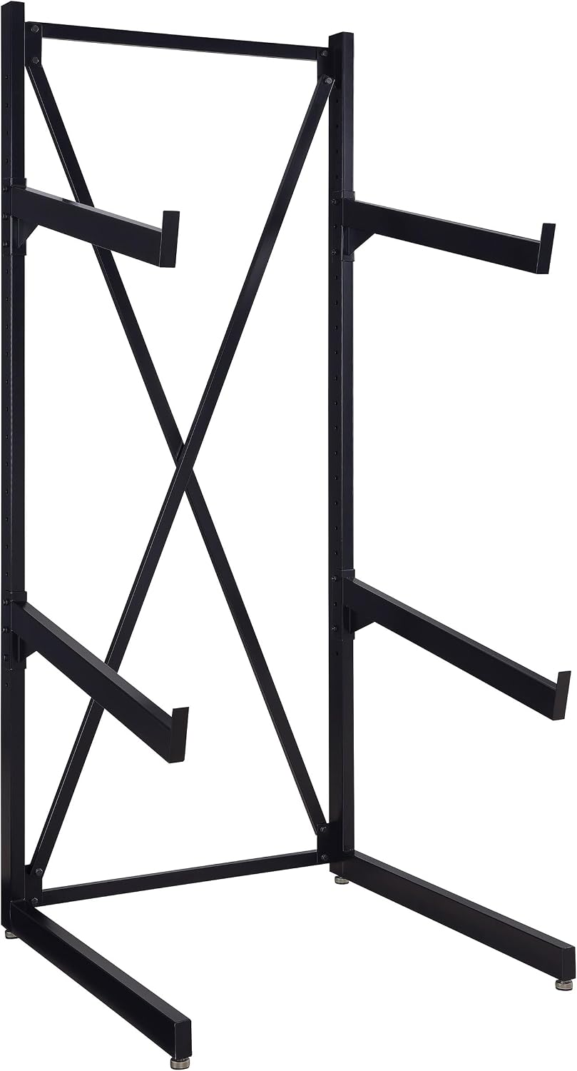 Coaster Home Furnishings - Duarto - 3-Tier Sofa Display Rack with Adjustable Arms and Metal Structure - Contemporary - Living Room & Display Room - Black - 500500