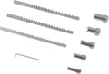 CME 9 Piece Keyway Broach Set, for 1/16' to 1/8' Keyway Widths and 1/4' to 1/2' Hole Diameters, Machine Keyway Widths for Gears, Pulleys, and Bushings