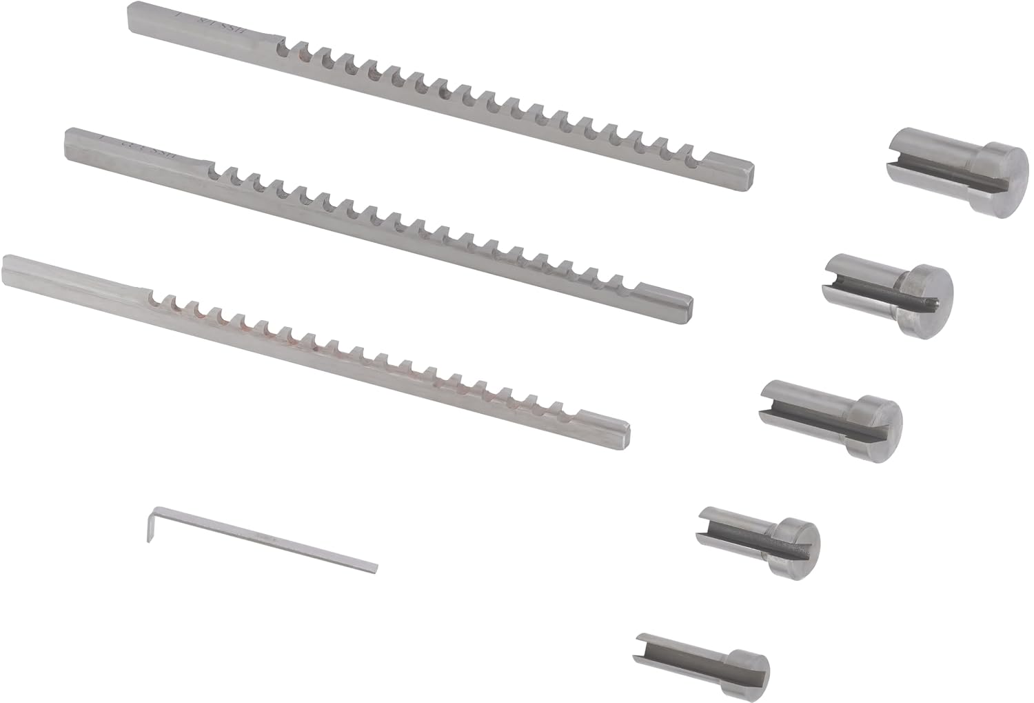CME 9 Piece Keyway Broach Set, for 1/16' to 1/8' Keyway Widths and 1/4' to 1/2' Hole Diameters, Machine Keyway Widths for Gears, Pulleys, and Bushings