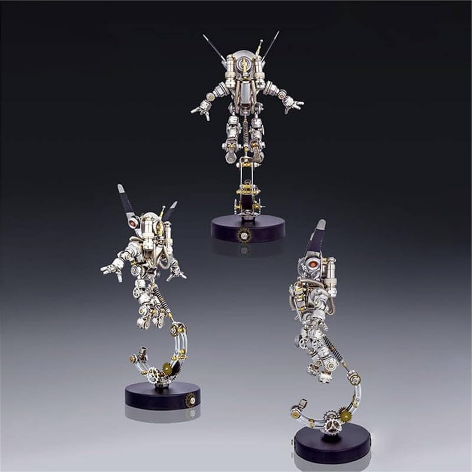 Metalkitor 3D Metal Puzzles for Adults, Space Rabbit Astronaut Mechanical Model DIY Ornament - Assembly Jigsaw Crafts Brain Teaser - Perfect Desk Decor and Gift Choice(500+PCS)