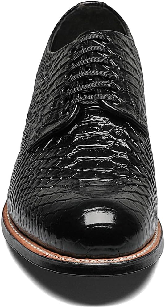STACY ADAMS mens Madison oxfords shoes, Black Snakeskin - 55, 11 US