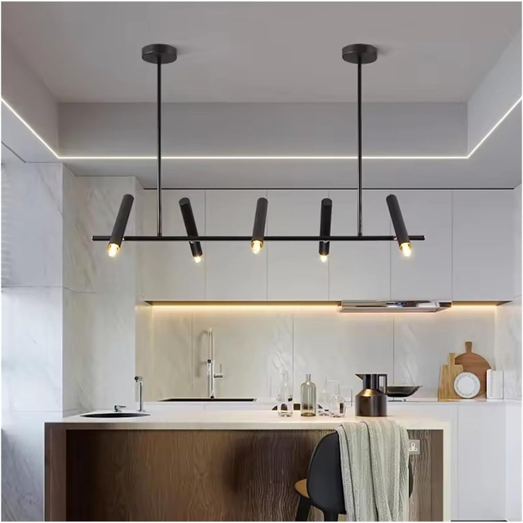 Modern Dining Room Pendant Lamp Lights LED Chaner Indoor Lighting Ceiling Lamp Hanging Light Spotlight Lamps for Living Room for The Bedroom (Remote Dimming 5 Head)
