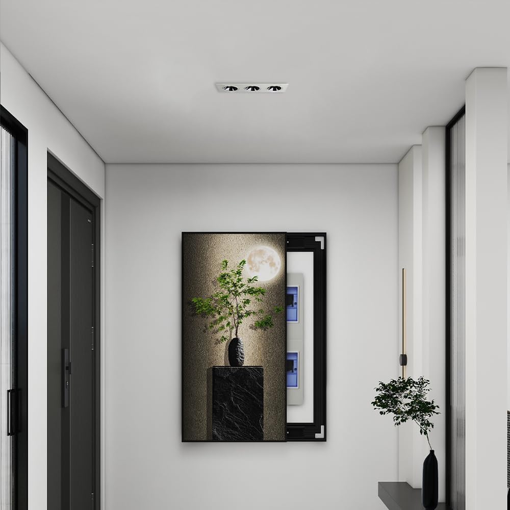 3-Light LED Ceiling Spotlights - Indoor Flush Mount Downlight - Rectangular Aluminum Lamp for Living Room & Bedroom