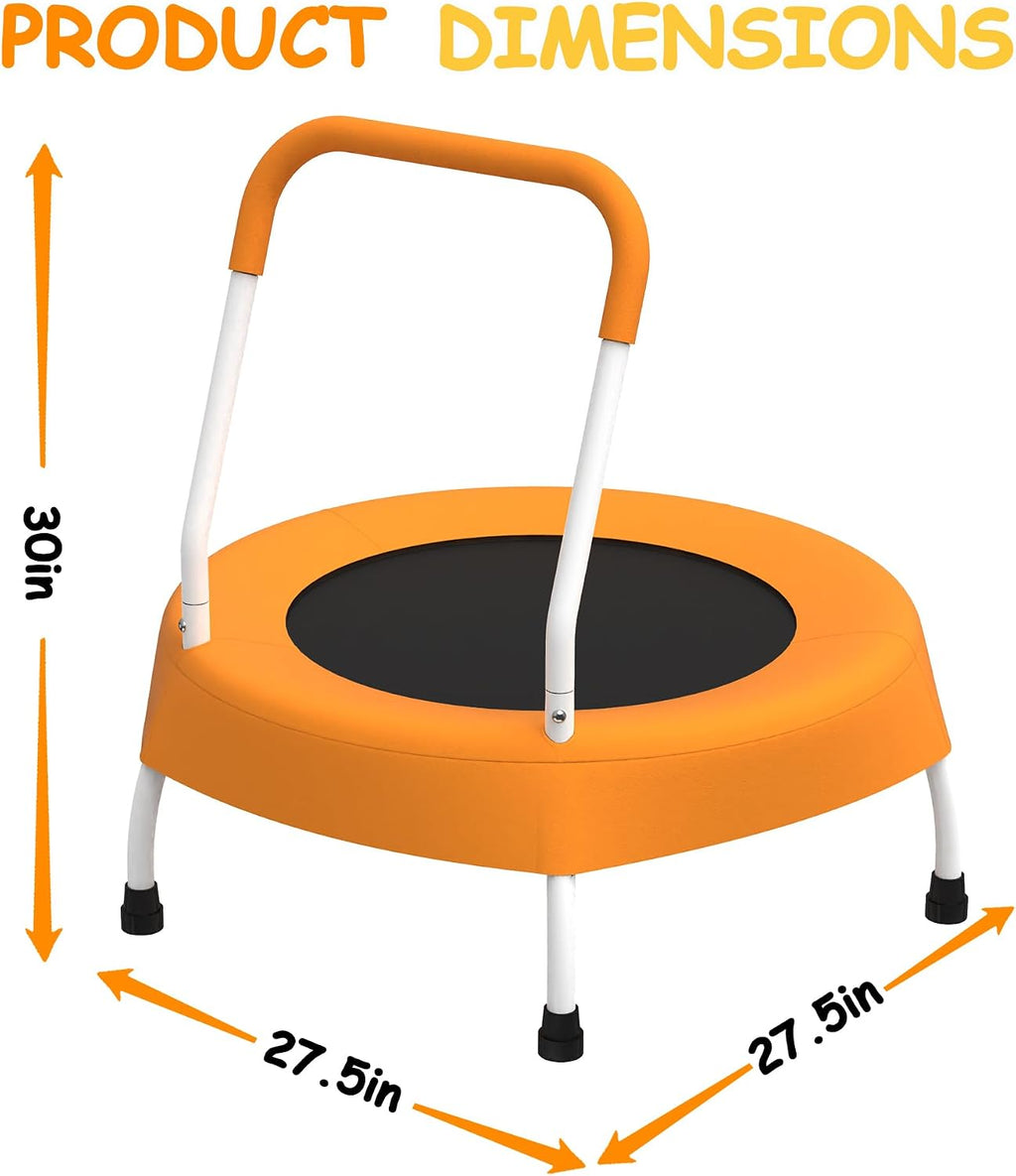 Toddler Trampoline for 1 Year Plus with Handle, Baby Gifts for Boys and Girls, Indoor and Outdoor