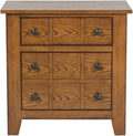Liberty Furniture Grandpa's Cabin Drawer Night Stand, 27' x 17' x 27', Aged Oak