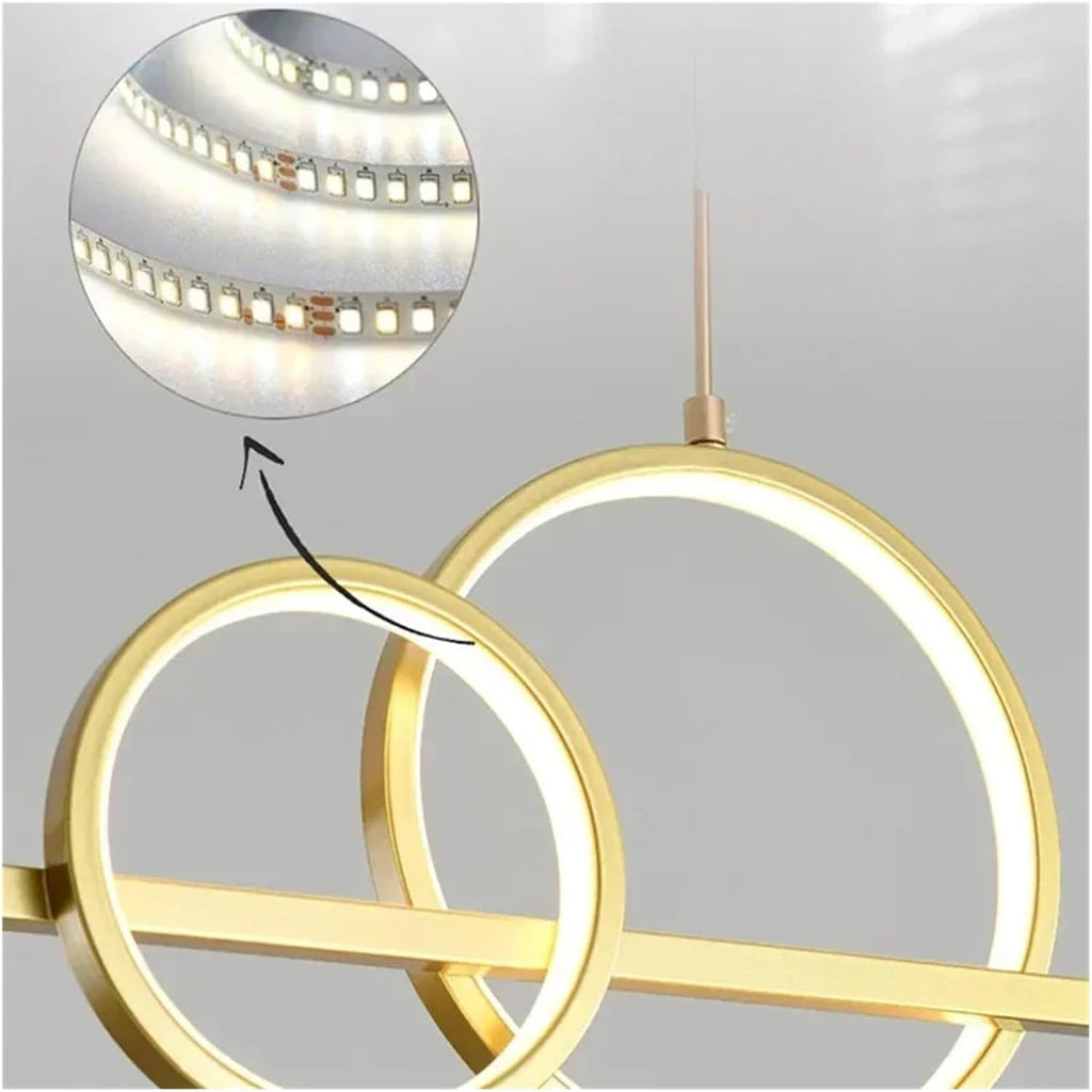 Nordic Creative LED Chandelier with Spotlights Kitchen Dining Table Restaurant Office Remote Control Pendant Lamp Decor Lighting,Indoor
