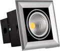 20W Recessed Rotatable LED Ceiling Spotlight Indoor Bright Square Ceiling Panel Light Embedded COB White Warm Downlight Wall Moun for Kitchen Luxury