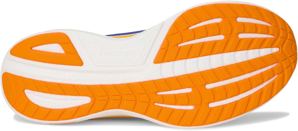 Saucony Men's Ride 18 Sneaker, Azurite/Peel, 9