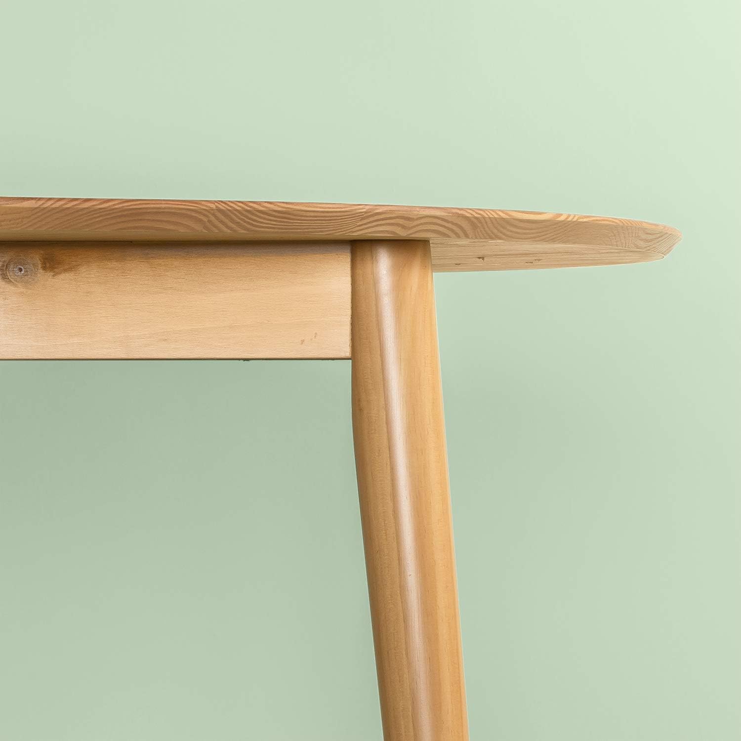 Zinus Jeffrey 42 Inch Wood Dining Table, Solid Wood Kitchen Table, Table Only, Easy Assembly