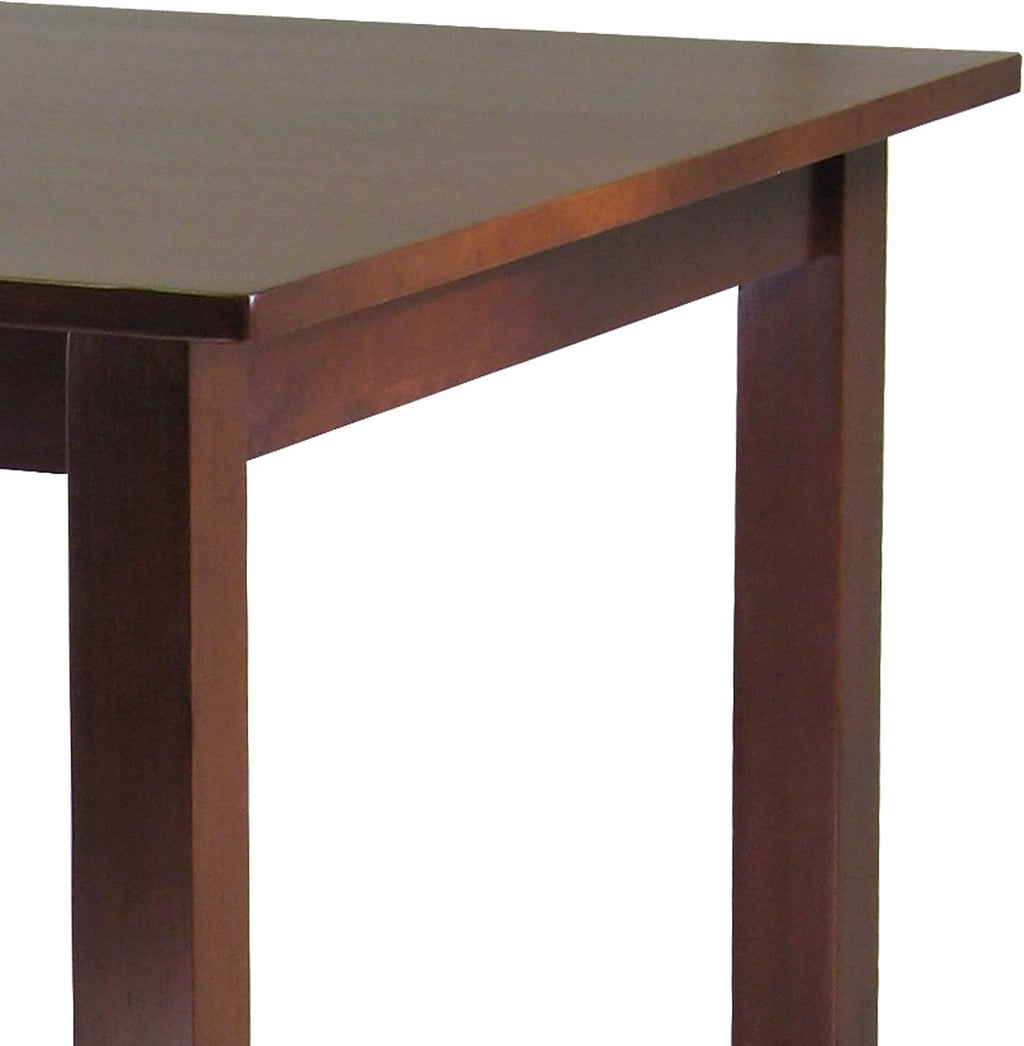 Winsome Parkland High Dining Table, 39' High, 34' Wide, Walnut