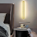 LED Long Strip Dimmable Indoor Wall Lights with Remote Control Modern Simple Decoration 10%-100% Wall Sconces Wall Spotlights Acrylic for Living Room Balcony Dressing Tables (150cm,d) (d 80cm