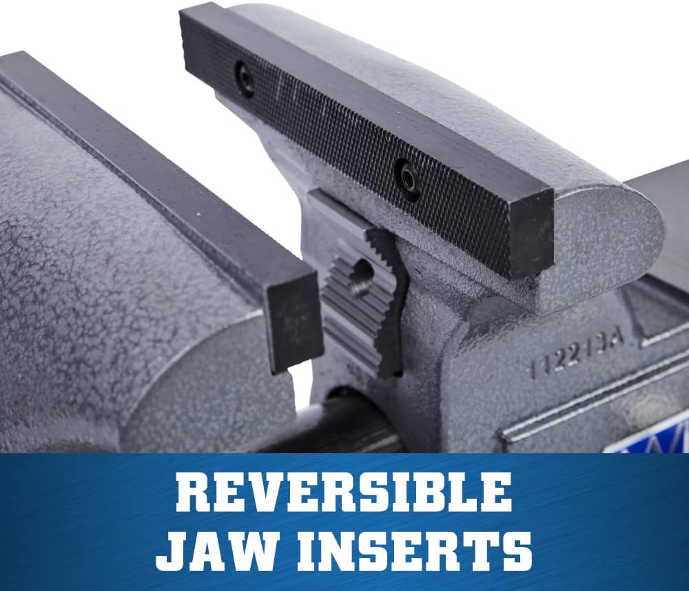 Wilton Tradesman Bench Vise, 8' Jaw Width, 6-3/4' Max Jaw Opening, 4-3/4' Throat (Model 1780A)