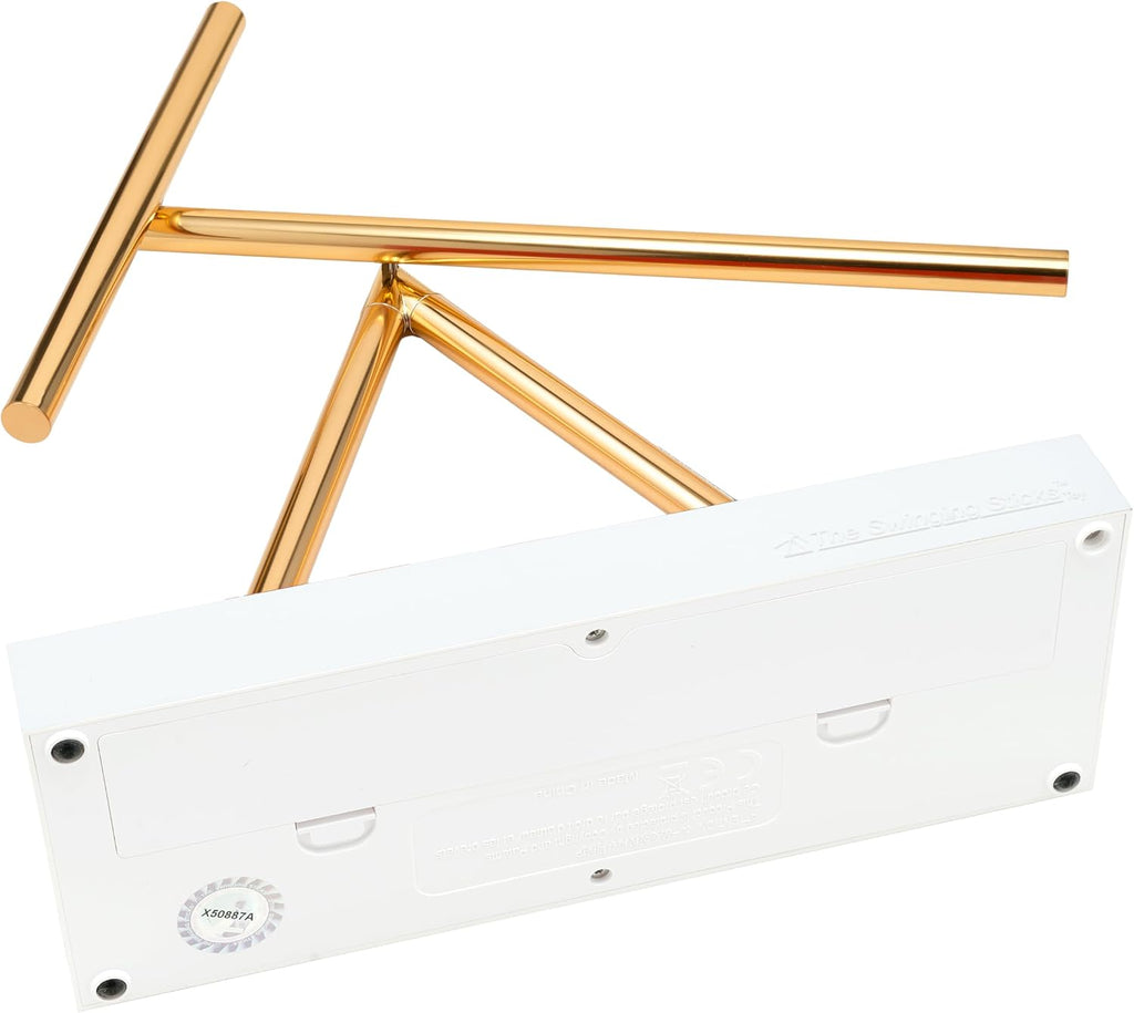 Kinetic Energy Sculpture - Desktop Toy Version (White/Gold)