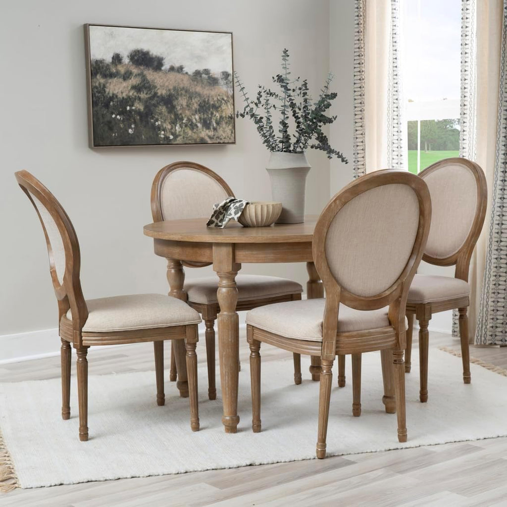 Linon Table, Light Natural Brown, 42 x 42 x 30