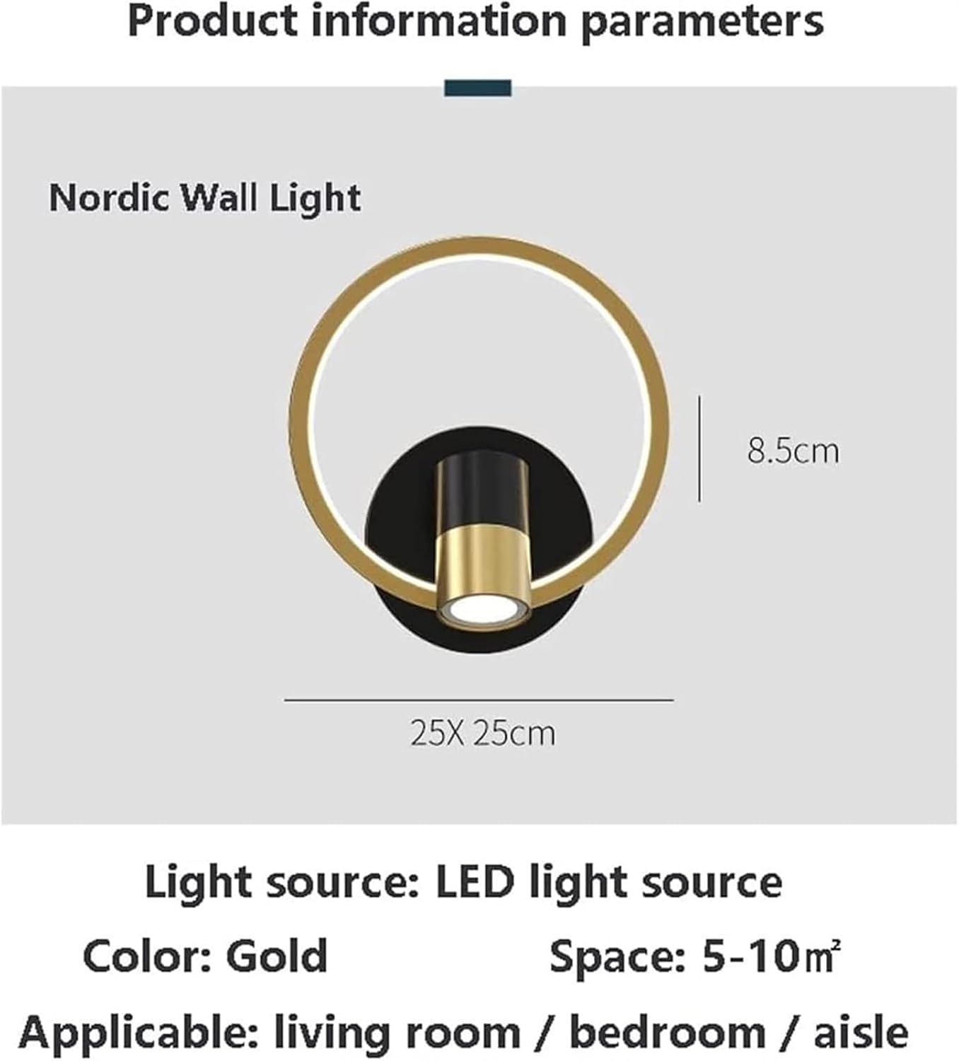 Wall Sconces, Modern Wall Lamp, Bedside Reading Light, d Rotatable Ceiling Spotlight, Indoor LED Wall Sconce, Headboard Lights, Adjustable Wall Light for Bedroom Living Room Farmhouse Bedside