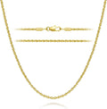 14K Gold Necklaces for Women 14K Gold Chain for Women Chain Necklace for Men Timeless yet Classic Rope Chains Design Chains for Womens Necklace 16/18/20/22/24/26in