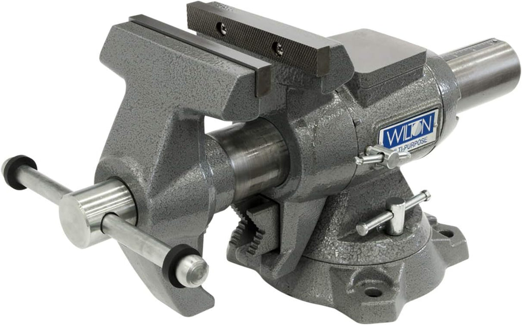 Wilton Multi-Purpose Bench Vise, 5-1/2' Jaw Width, 5' Max Jaw Opening, 2-3/4' Throat (Model 550P)