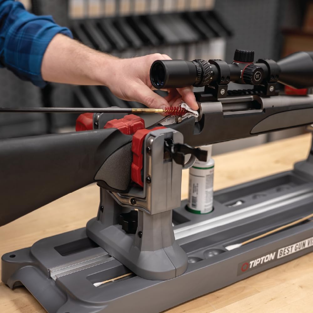 Tipton Best Gun Vise Gen 2 with 4 Mounting Positions, Adjustable Gun Clamps, Vise Mod Accessory Storage, For Gun Maintenance, Cleaning, and Gunsmithing