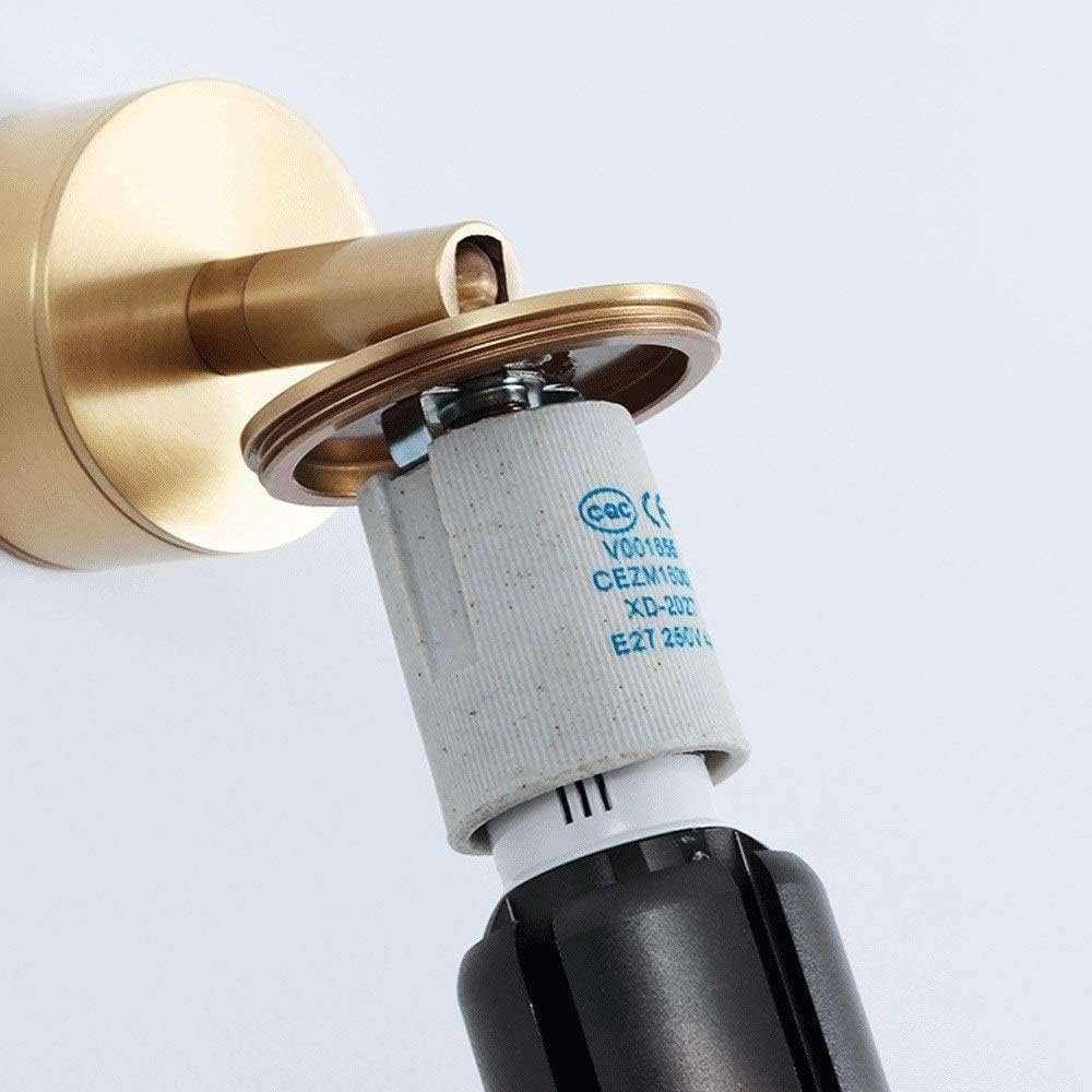 Wall Mounted Light LED 7W Adjustable Modern Wall Lamp Sconce Nordic Rotatable 360° H65 Copper Wall Spotlight Indoor Lights Lighting Fixture for Bedroom Bathroom Toilet Dressing Table Reading Lig