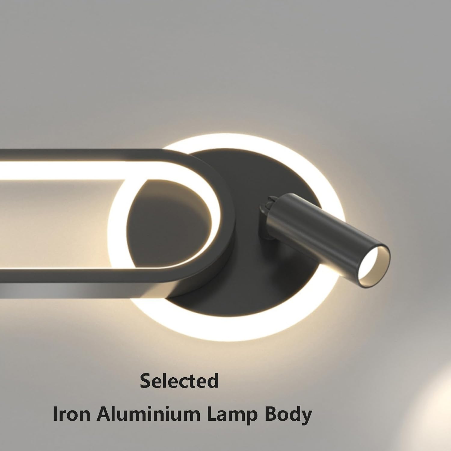 LED Wall Light Indoor with Remote Control Wall Lamp 2700K-6500K Dimming Wall Sconce with Adjustable Spotlight Wall Lighting Aluminium Acrylic for Hallway Living Room Bedroom