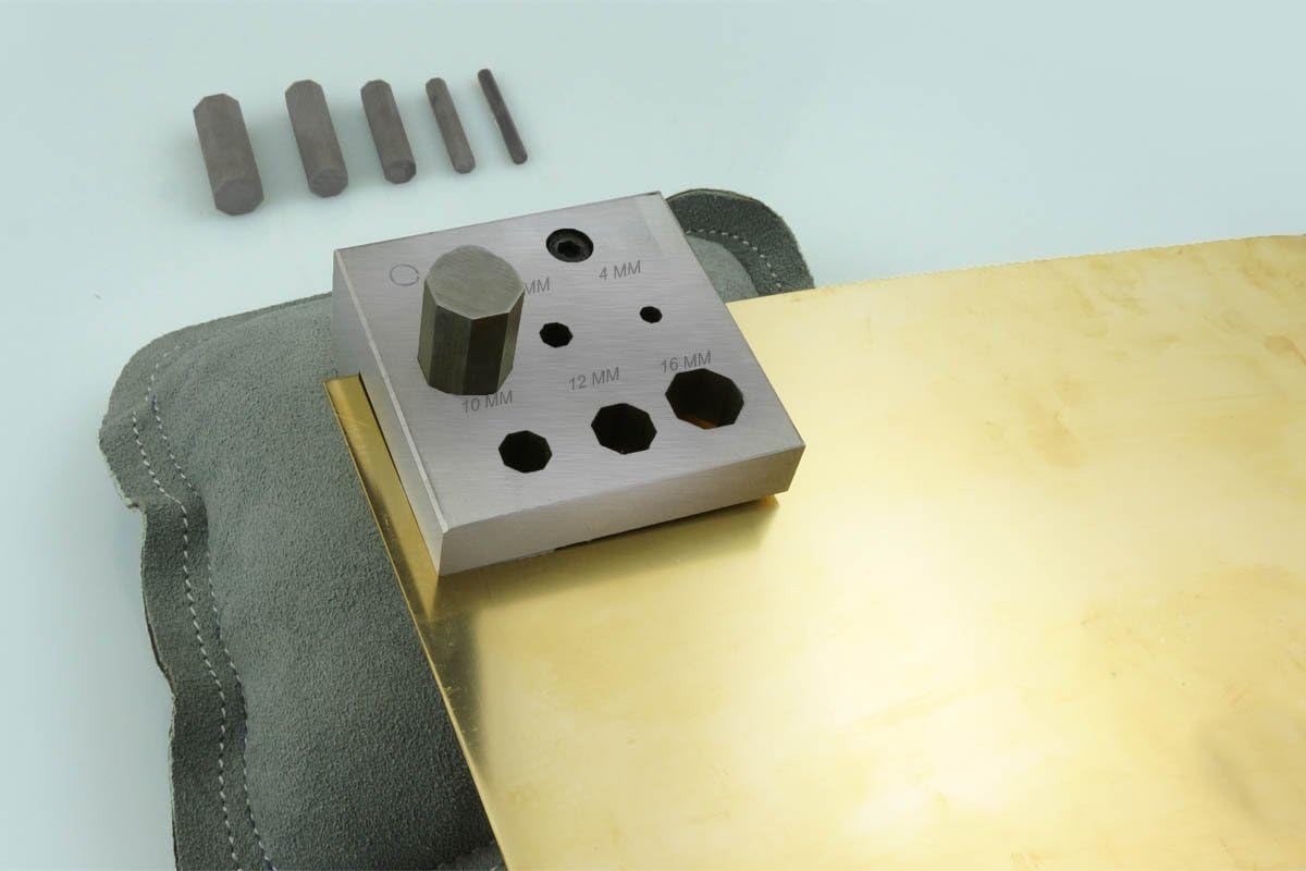 SE Disc Cutter with 6 Octagonal Punches Set (6 PC.) - JT-SP326-6OCT
