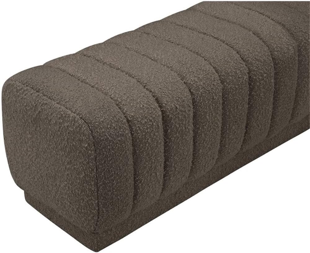 Meridian Furniture Heathrow Brown Ottoman/Bench
