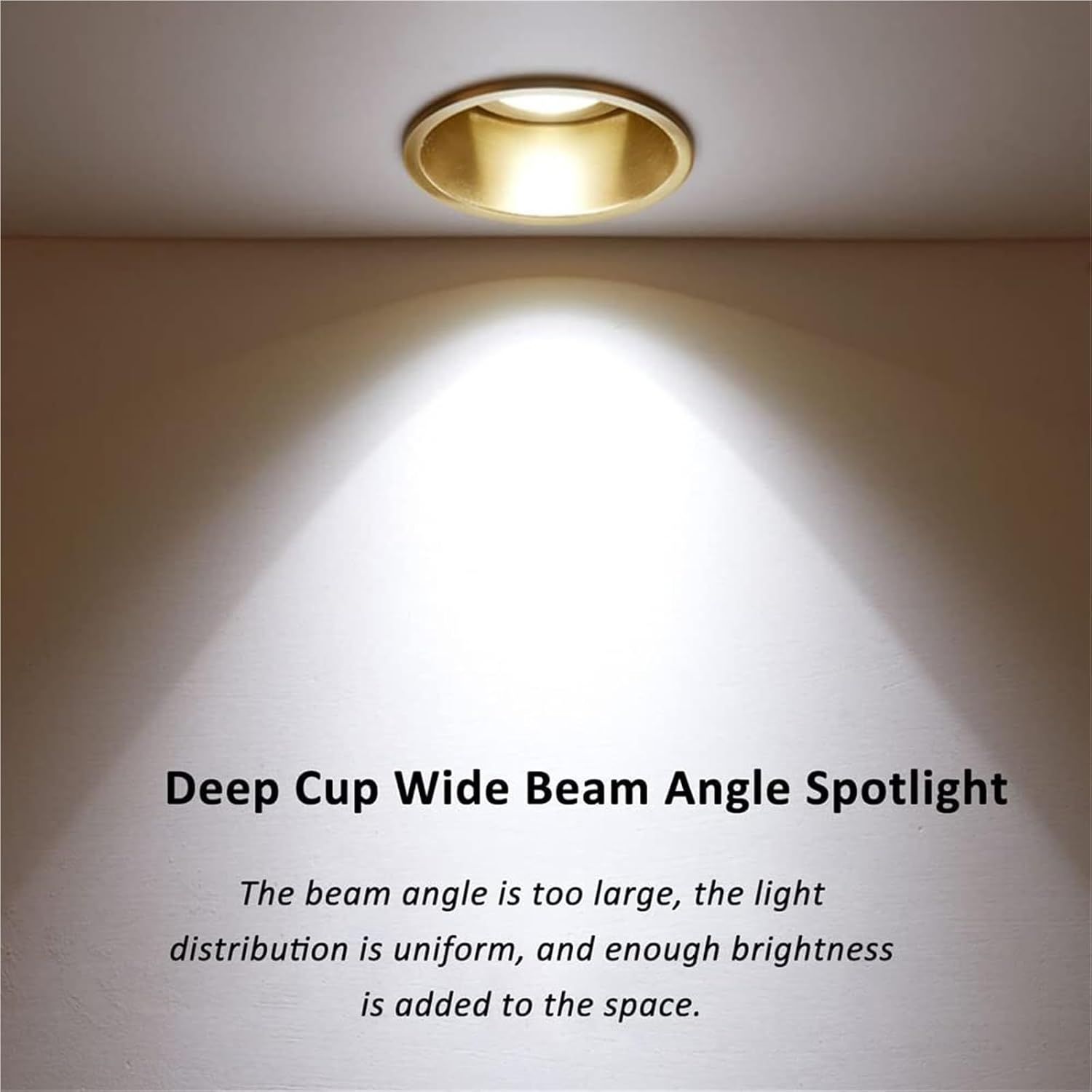 Brass Adjustable Canless Downlights COB Recessed Spotlights 3 Inch Eyeball Ceiling Spotlight Indoor Puck Lighting 7W, 9W, 12W