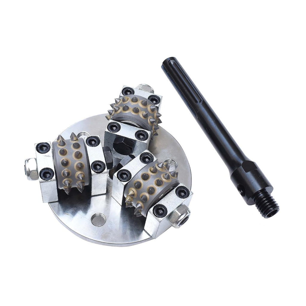 Concrete Bushing Patch Repair Prepare SDS Max Bush Hammer Bit for Rotary Hammer and Polisher, Coat Removing Stone Concrete Texturing Bushing Hammer Tool