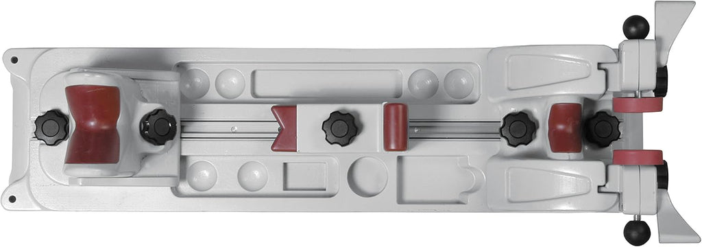 Tipton Best Gun Vise with Secure Adjustable Cradle, Storage Compartments for Cleaning, Gunsmithing and Firearm Maintenance, Red/Grey
