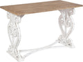 Kate & Laurel Wyldwood Farmhouse Wood Desk, 46x24x30, Brown/White