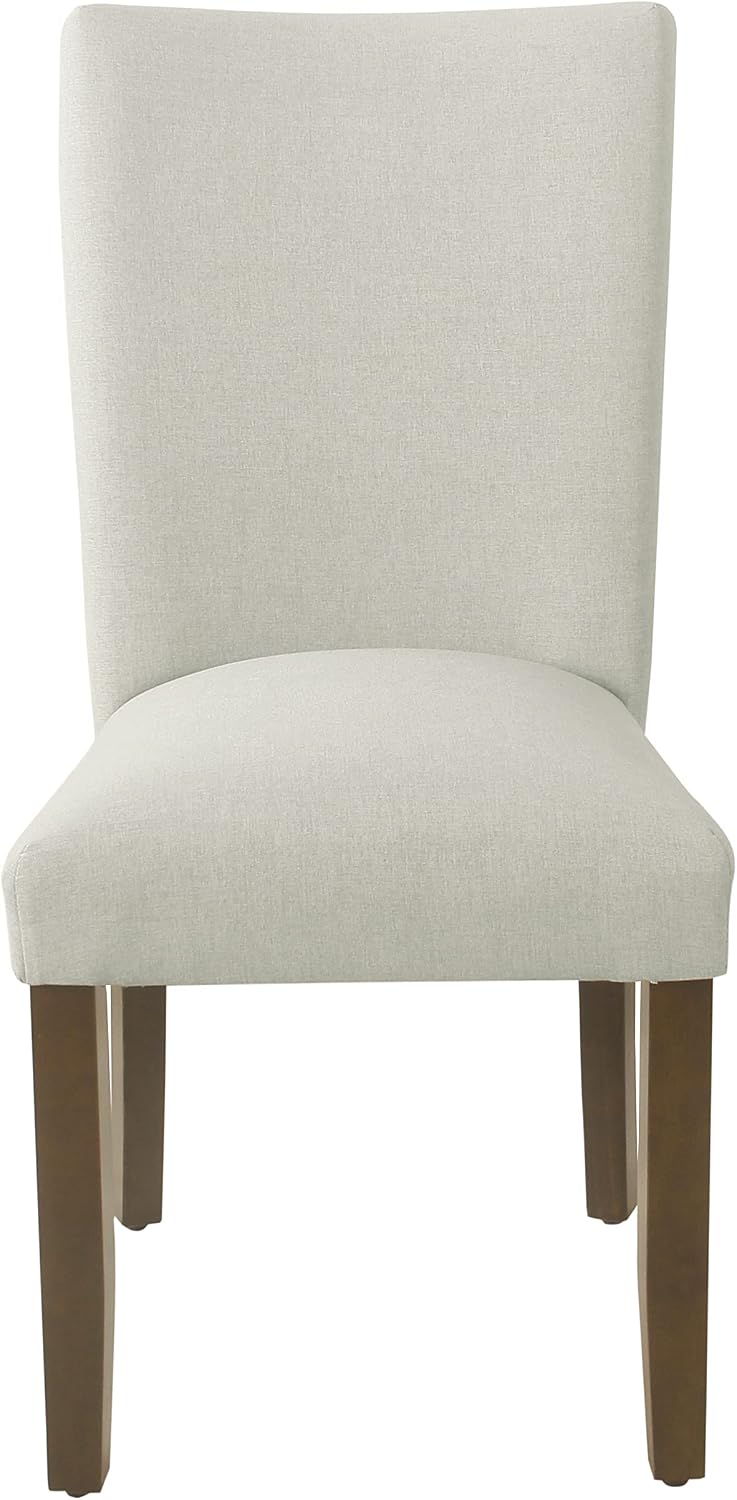 HomePop Classic Parsons Dining Chair - Soft Gray Woven (Set of 2)