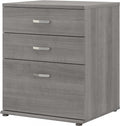 Bush Business Furniture Universal Floor Storage Cabinet with Drawers in Platinum Gray