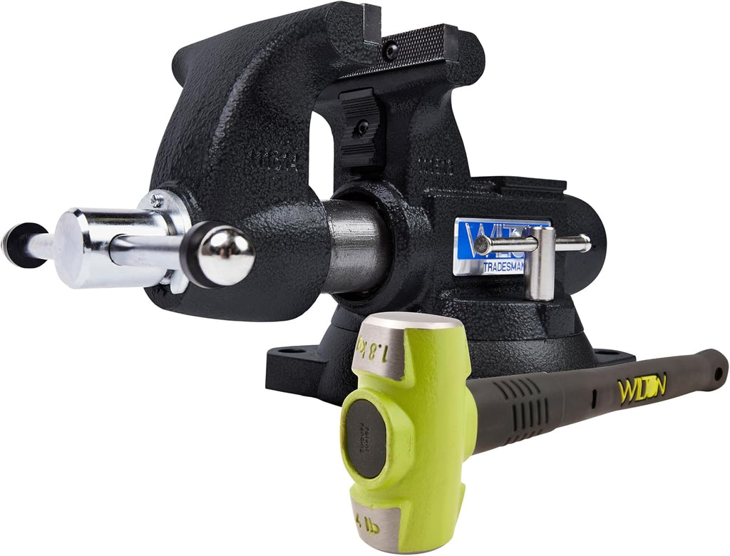 Wilton Tradesman SE Black 5-1/2' Bench Vise (1755) and B.A.S.H 16' Sledge Hammer (20416)