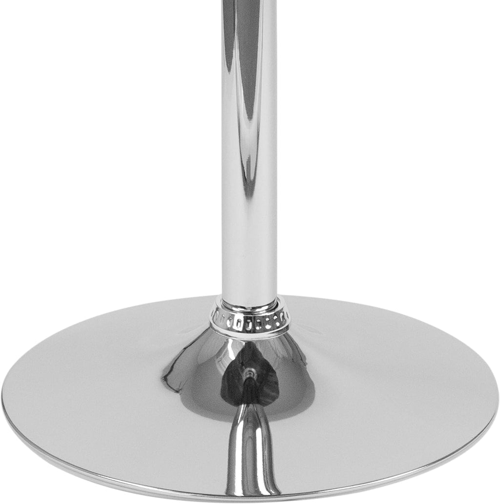 Flash Furniture Hills 23.5'' Round Adjustable Height Rustic Pine Wood Table (Adjustable Range 26.25'' - 35.5'')
