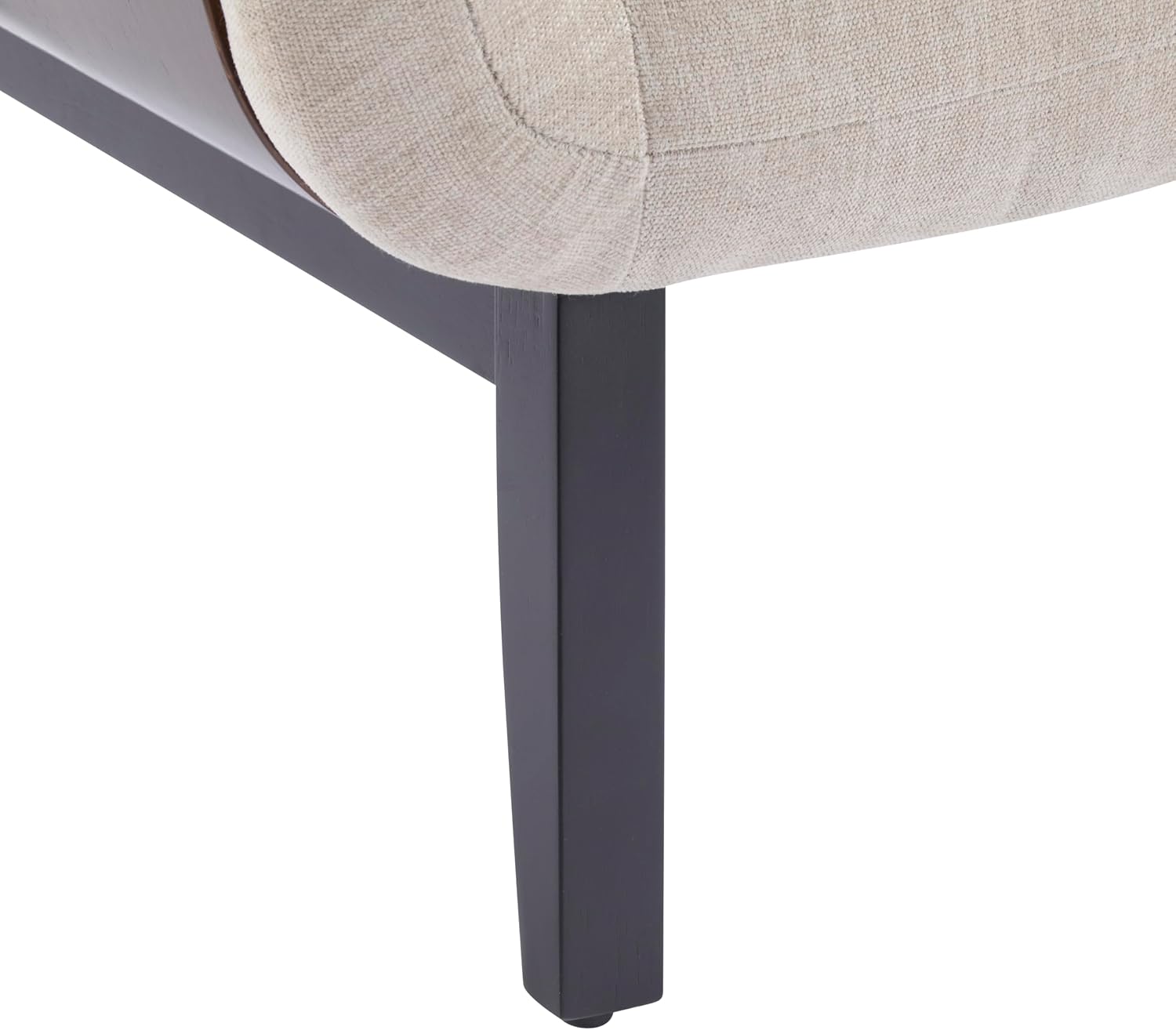 Christopher Knight Home Audrey Modern Fabric Upholstered Accent Chair, Living Room Low Profile Fabric Armchair, Wooden Comfy Reading Chair, Soft Seating Single Lounge Sofa, Khaki