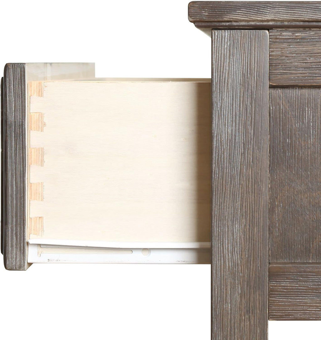 Max & Lily Nightstand with Drawer and Shelf, Clay