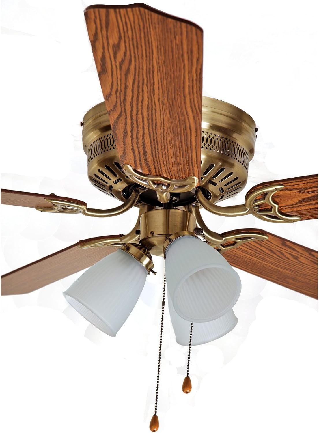 Boston Harbor 555706 CF-78049L Hugger Ceiling Fan 3 Light, Brown