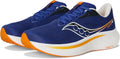 Saucony Men's Ride 18 Sneaker, Azurite/Peel, 9