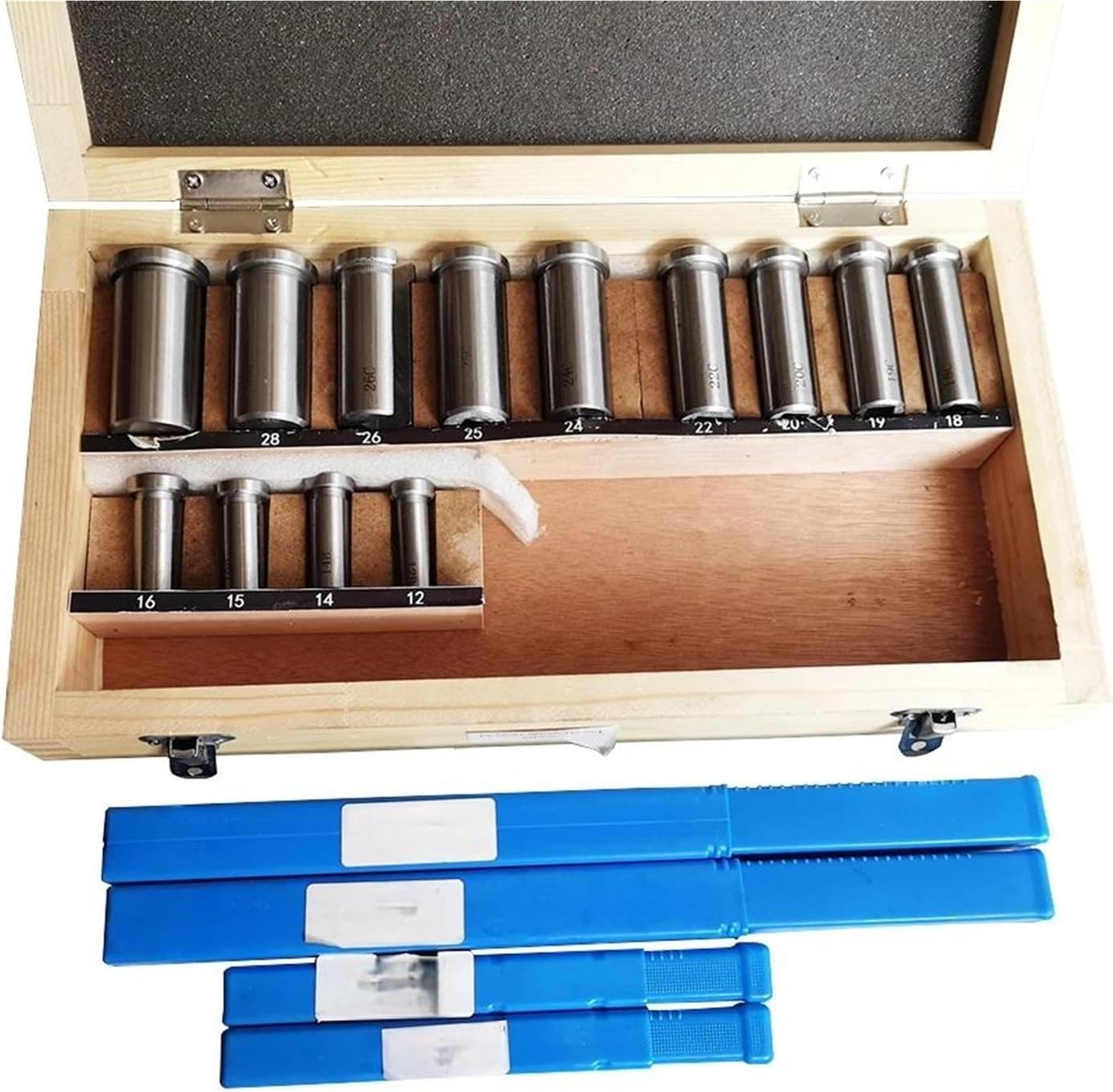 Keyway Cutting Tool Keyway Broach 22pcs Set Broaching Tool Bushing Shim System 12-30 HSS knife for CNC Machine for CNC Cutting Machine Too