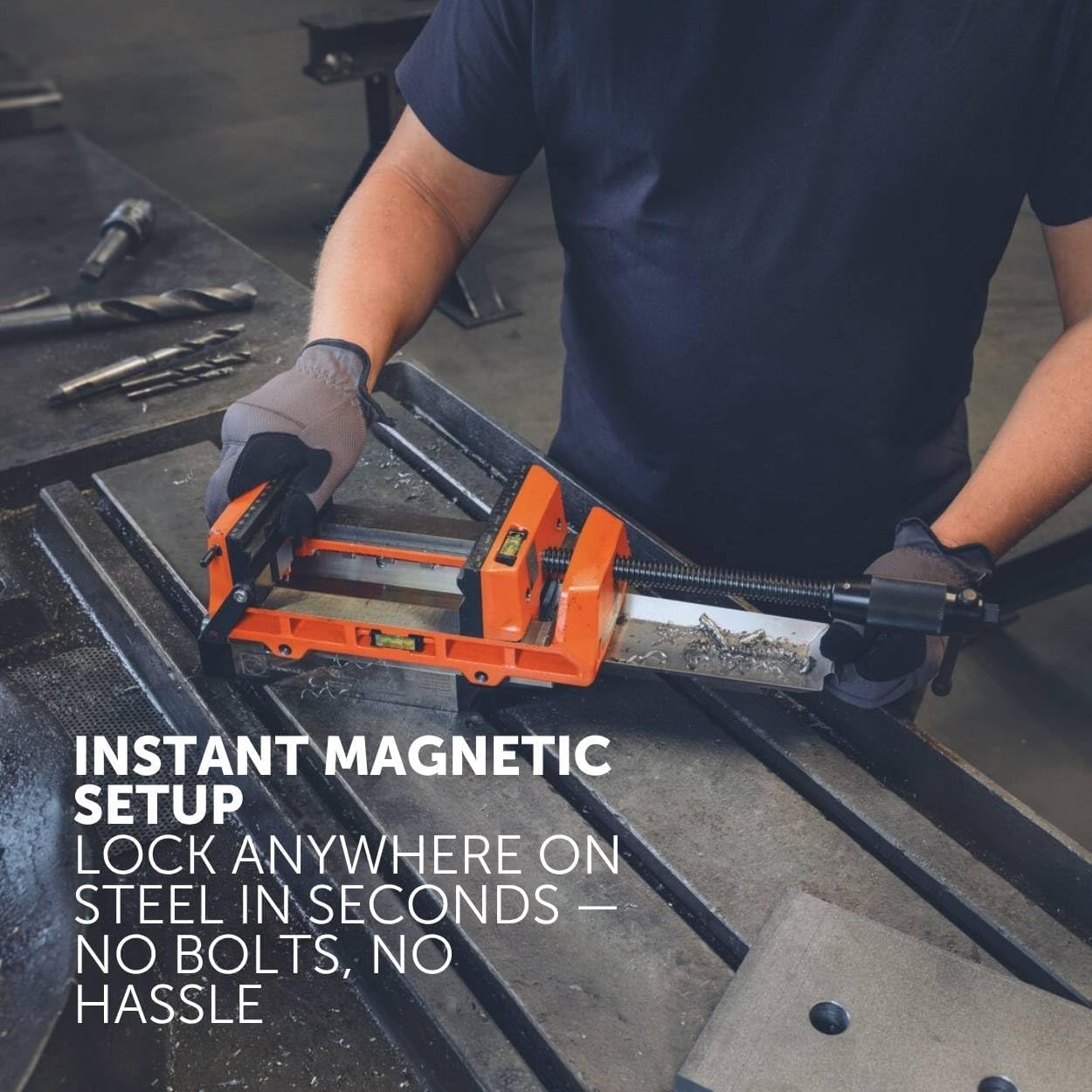 Fein VersaMAG Magnetic Vice 160 L Set | 2-3/8' Jaw Height, 6-1/4' Clamping Range, Easy Positioning, 99100001357