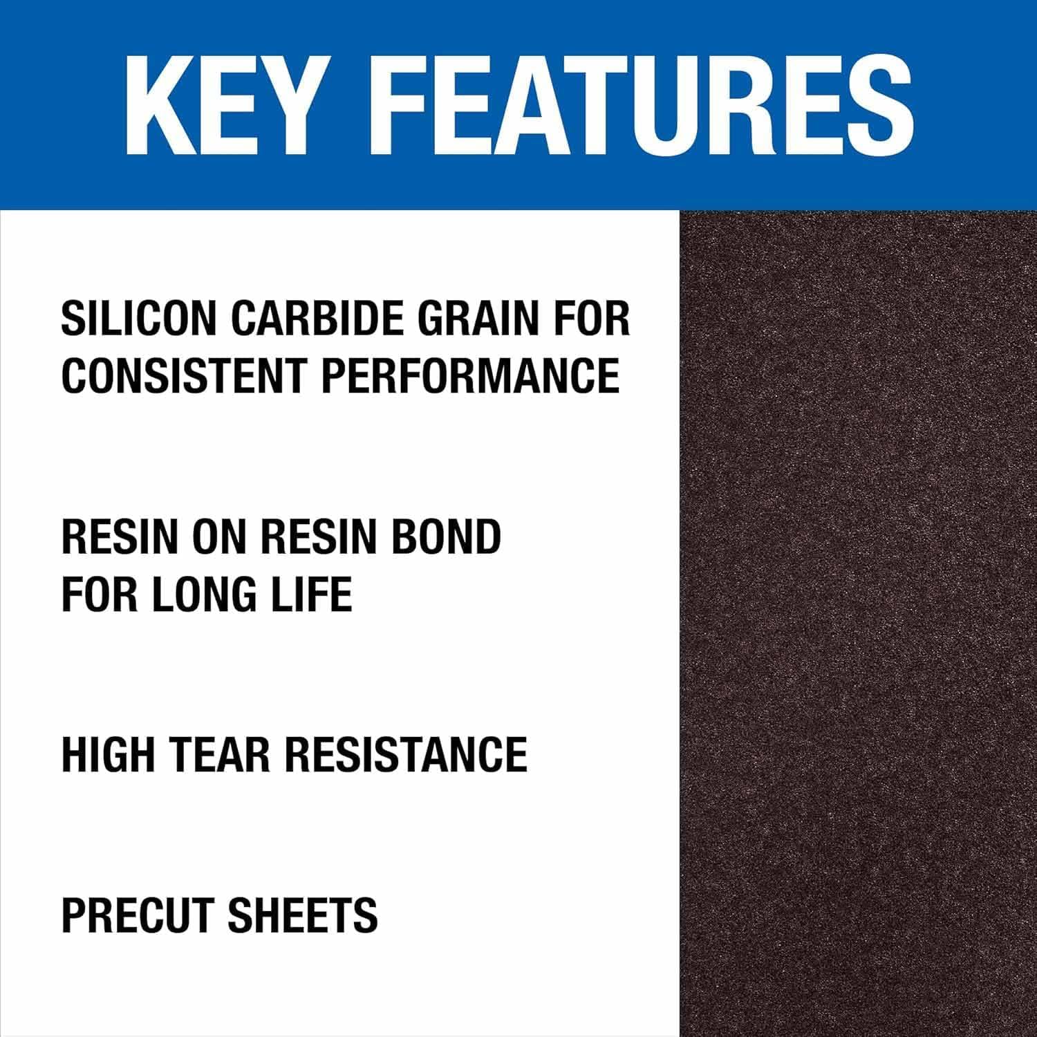 Mercer Industries 418036 Silicon Carbide 12' x 18' Floor Sanding Sheets, 36 Grit (20 pack)